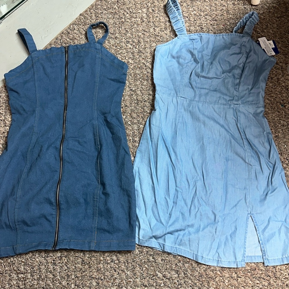 Bundle of 2 denim dresses